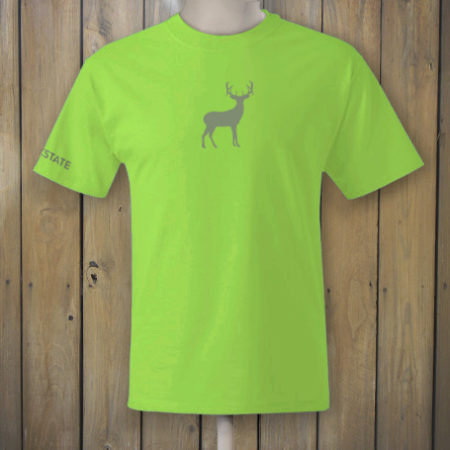 Lime Green Tshirt with Deer logo
