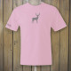 Pink t-shirt with deer logo