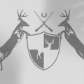 Deer coat of arms on white