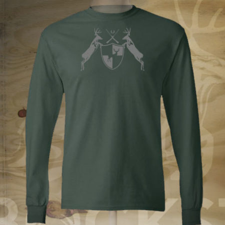 deer coat of arms long sleeve tshirt